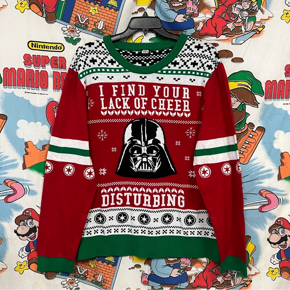 3XL Star Wars Darth Vader I Find Your Lack Of Cheer Disturbing Christmas Sweater
